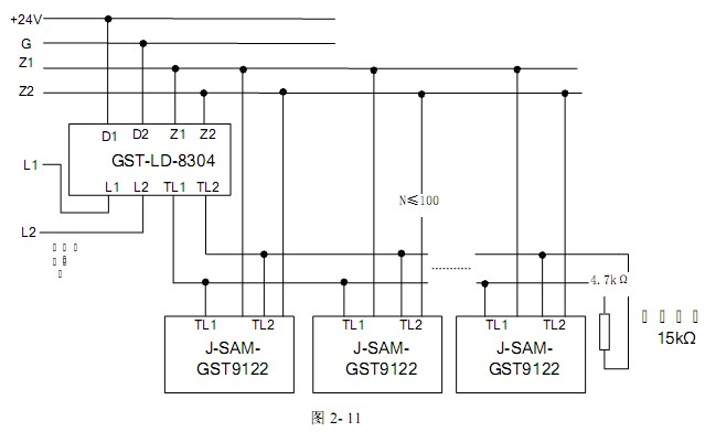 排煙風(fēng)機控制箱接線圖